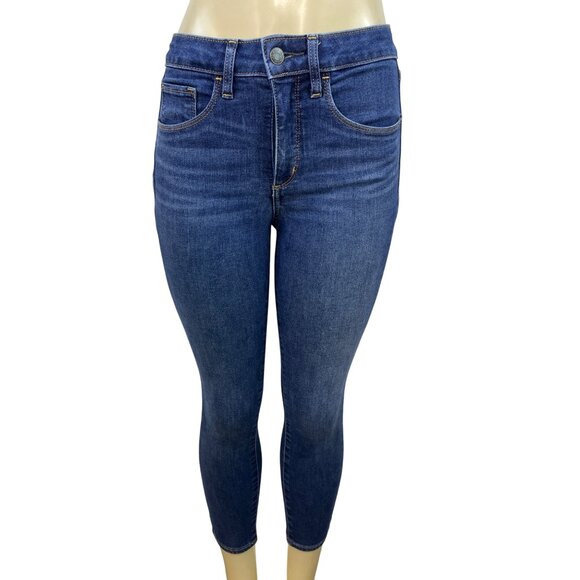 Gap Sky High Universal Jegging Denim Blue Womens Petite Stretch Jeans Size 2 - Picture 1 of 8